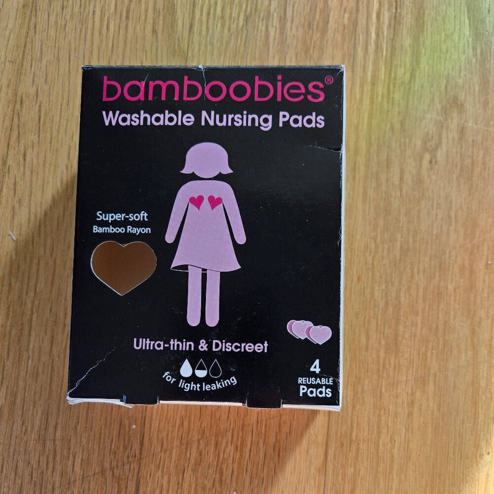 *USED* bamboobies washable nursing pads